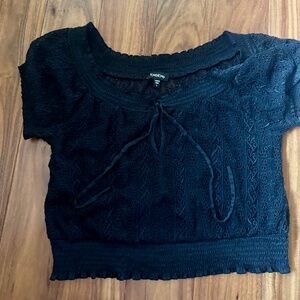 Bebe short sleeved silky top